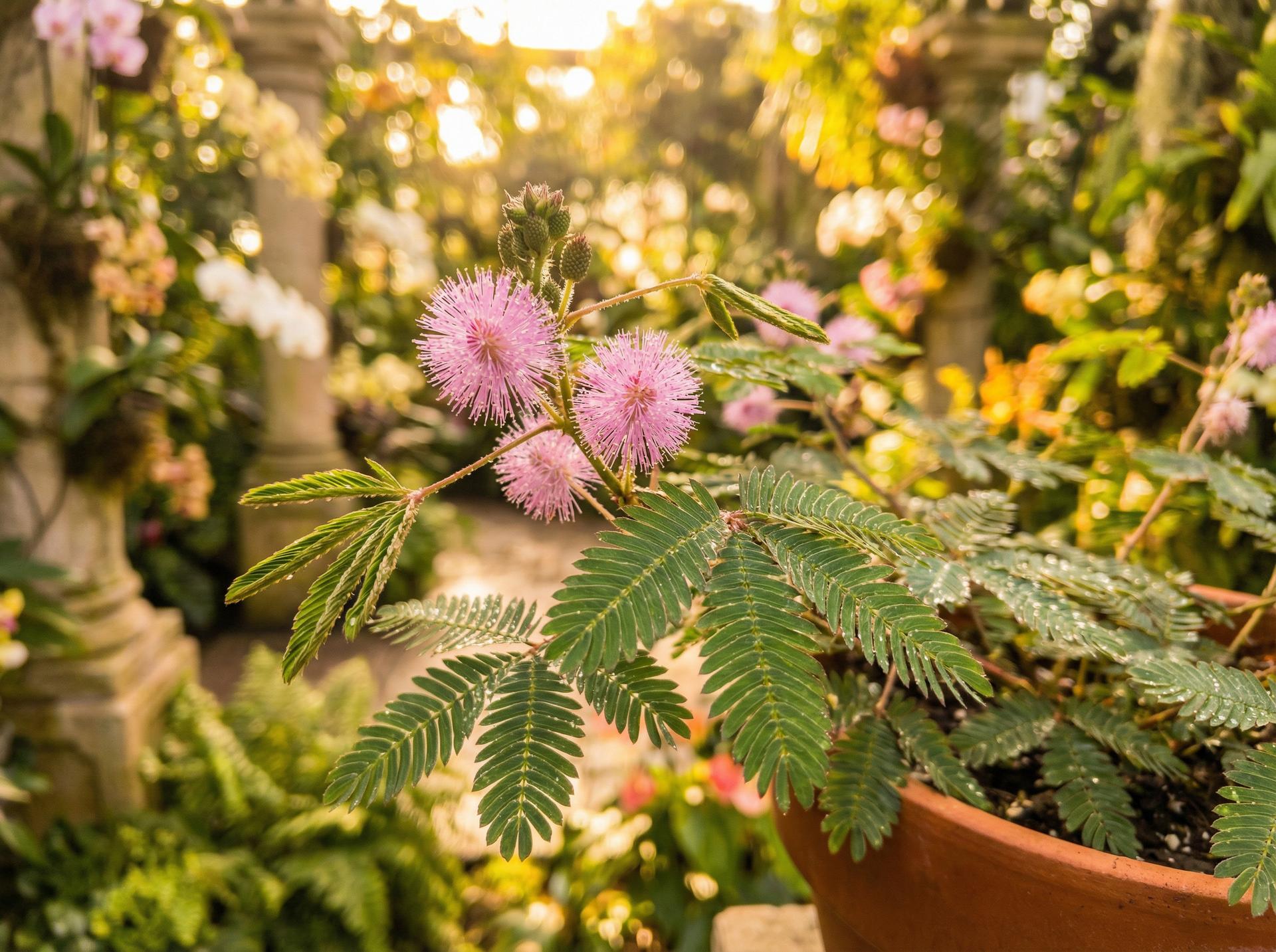 黄色仓库植物视频 - 含羞草趣味短视频